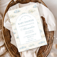 Soft Blue Dino Baby Shower