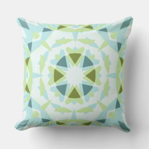 Soft Blue Green Magic Star Summer Baby Nursery Cushion