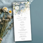 Soft Blue Green Succulent Floral Wedding Program<br><div class="desc">Soft Blue Green Succulent Floral Botanical Bunch Theme Collection.- it's an elegant script watercolor Illustration of pastel blue green succulent, eucalyptus, bunch, perfect for your succulent botanical wedding & parties. It’s very easy to customise, with your personal details. If you need any other matching product or customisation, kindly message via...</div>