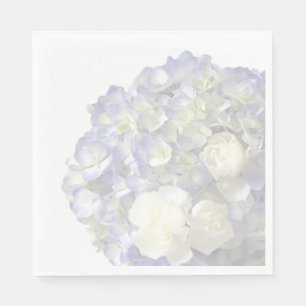 Soft blue hydrangea napkin