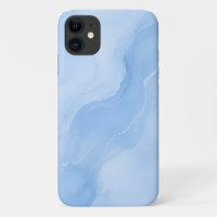 Soft Blue Marble Abstract Pattern
