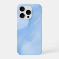 Soft Blue Marble Abstract Pattern