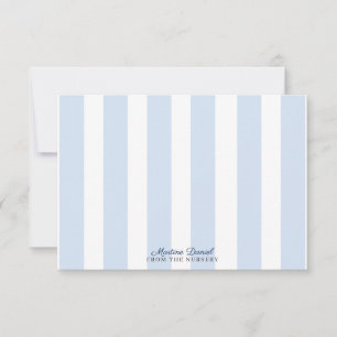 Soft blue minimal baby nursery not card