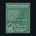Soft Blue Minimal Home Cleaning House Keeper Flyer<br><div class="desc">Soft Blue Minimal Home Cleaning House Keeper</div>