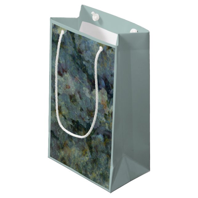 Soft Blue Orchard impressionist Gift Bags (Front Angled)