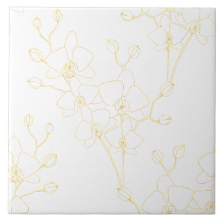 Soft Blue Orchid Ceramic Tile