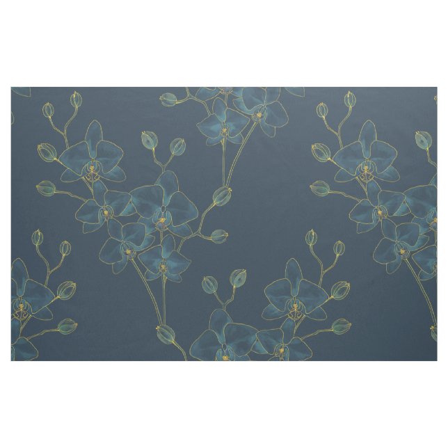 Soft Blue Orchid Fabric (Fat Quarter)