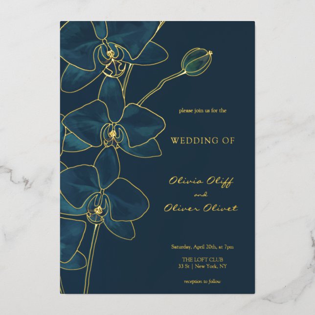 Soft Blue Orchid Wedding (Front)