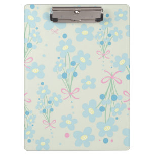 Soft Blue & Pink Harmony Clipboard