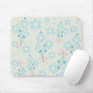 Soft Blue & Pink Harmony Mouse Pad