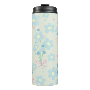 Soft Blue & Pink Harmony Thermal Tumbler