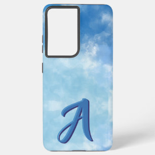 Soft Blue Sky Watercolor Cloud Samsung Galaxy Case