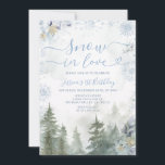 Soft Blue Snowflake In Love Winter Forest Birthday Invitation<br><div class="desc">EDITABLE Soft Blue Snowflake In Love Winter Forest Birthday Invitation
Elegant Christmas Forest Pine Trees Winter Onederland 1st Birthday Invitation
Christmas Blue Snowflake 1st Birthday Invitation
Perfect for welcoming winter and celebrating the birthday</div>