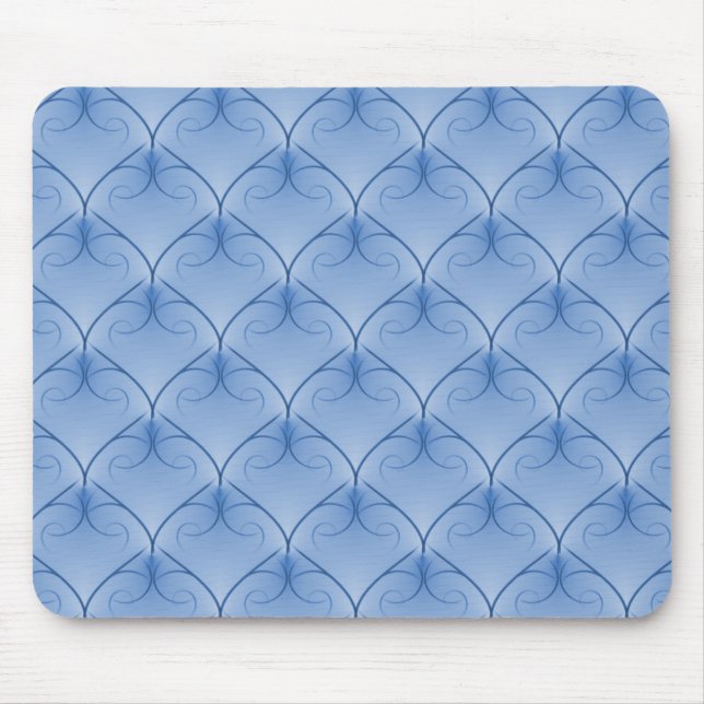 Soft Blue Unparalleled Elegance Mousepad (Front)