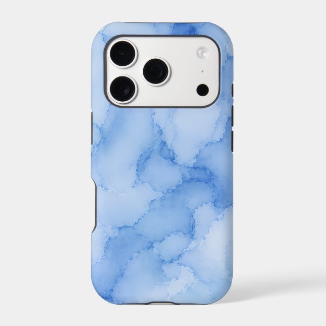 Soft Blue Watercolor Abstract (Back)