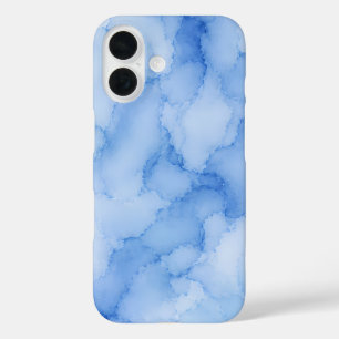 Soft Blue Watercolor Abstract iPhone 16 Case
