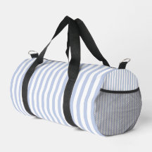 Soft Blue White Vertical Stripe Pattern Art
