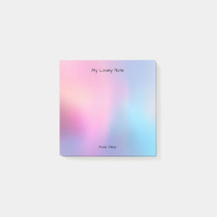 Soft Blur Pastel Background Post-it Notes