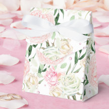 Soft Blush Peony & Rose Watercolor Floral Pattern