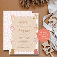 Soft Blush Pink Baby Clothes Girl Aqeeqah