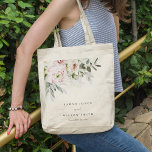 Soft Blush Pink Peonies Eucalyptus Foliage Wedding Tote Bag<br><div class="desc">Soft Blush Pink Peonies Eucalyptus Foliage Collection- it's an elegant watercolor Illustration of blush pink watercolor florals, with a modern minimal touch. Perfect for your modern classy pastel spring summer wedding & parties. It’s very easy to customise, with your personal details. If you need any other matching product or customisation,...</div>