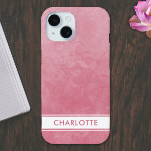 Soft Blush Pink Watercolor Wash Modern Feminine iPhone 15 Case