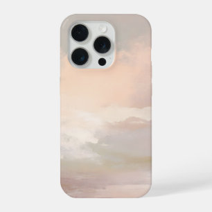 Soft Blush Sky Abstract – Gentle Pastel Clouds iPhone 15 Pro Case