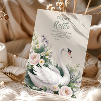 Soft Blush Swan Princess Diapper Raffle