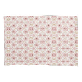 Soft Blush Watercolor Floral Art Pillowcase