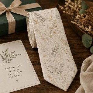Soft Boho Floral Tie