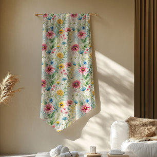 Soft Boho Wild Flowers Perfect Gift for Her Soul Fleece Blanket