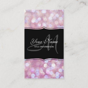 Soft Bokeh Glitter Sparkles Business Card