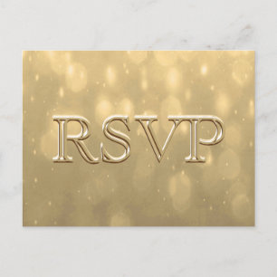 Soft Bokeh   RSVP Invitation Postcard