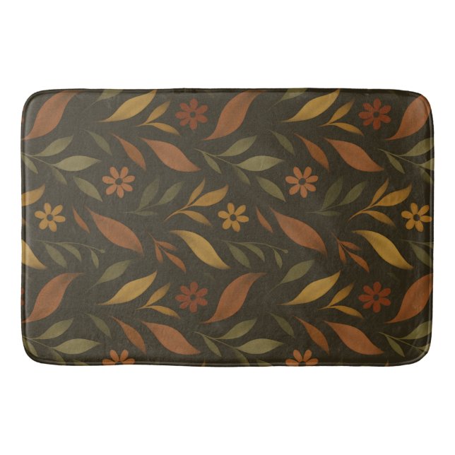 Soft Botanical Bath Mat (Front)