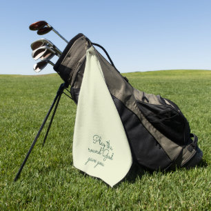 Soft Botanical Cream Christian Catholic Fresh Gift Golf Towel