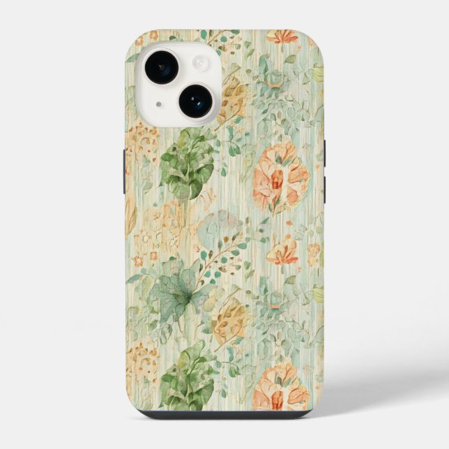  Soft Botanical Dream iPhone Case (Back)