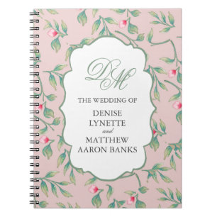 Soft Botanical Wedding Notebook