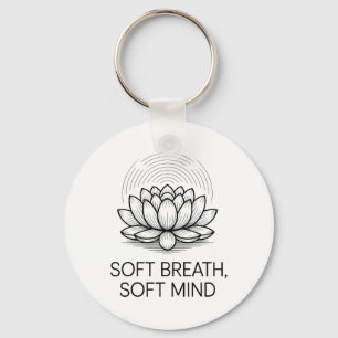 Soft Breath Soft Mind Dandelion Yoga Inspiration A Key Ring