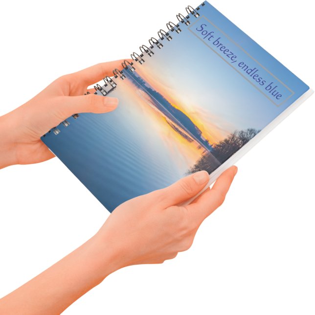Soft Breeze Endless Blue Lakeside  Notebook (Creator Uploaded)