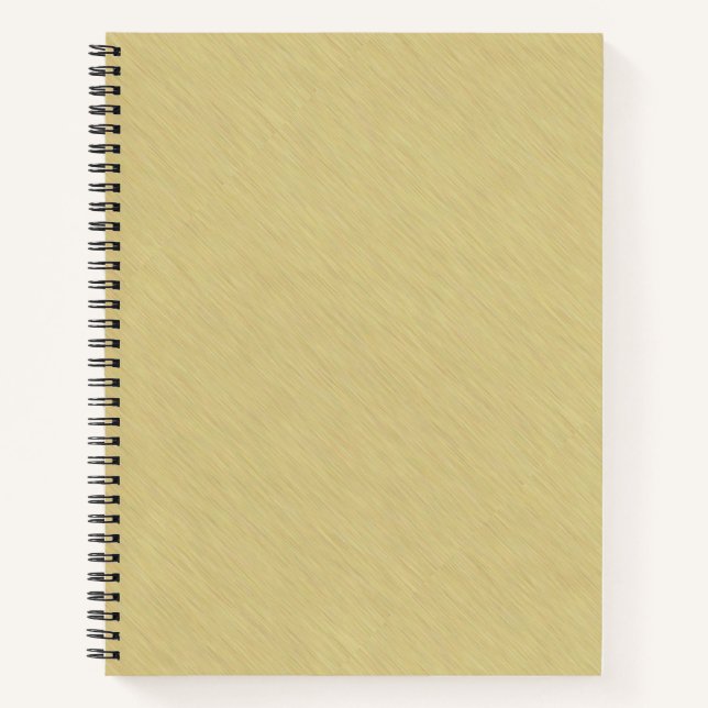 Soft Brushed Gold Notebook (Front)