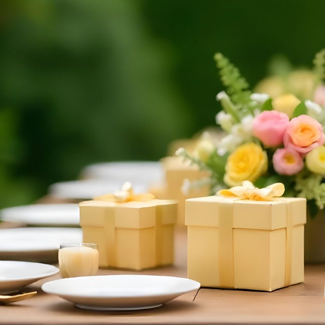 Soft Butter Yellow #F6E7B8 Wrapping Paper (Soft Butter Yellow #F6E7B8 Wrapping Paper. ai gen)