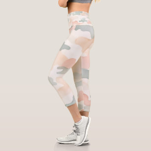 Soft Camouflage Capri Leggings