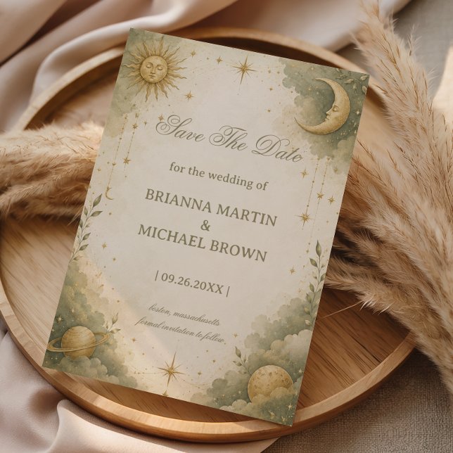 Soft Celestial Romantic Cosmic Save The Date (Creator Uploaded)