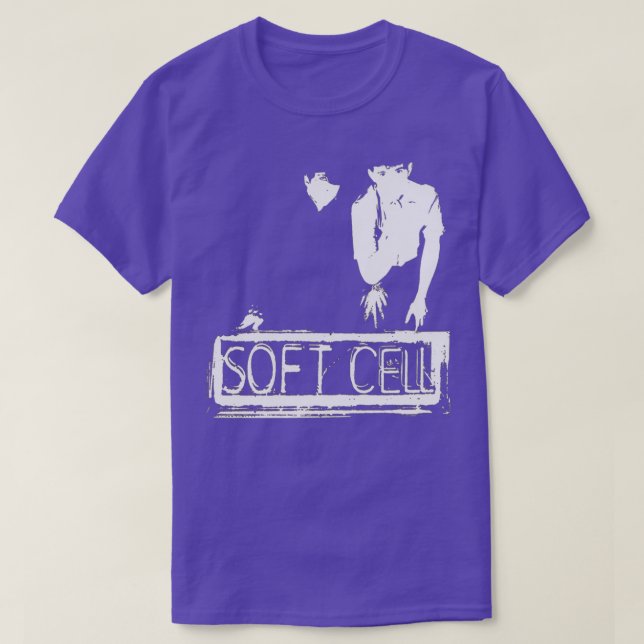 Soft cell black and white 80s synthpop T-Shirt (Design Front)