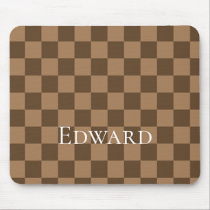 Soft Chocolate Squares Mouse Pad