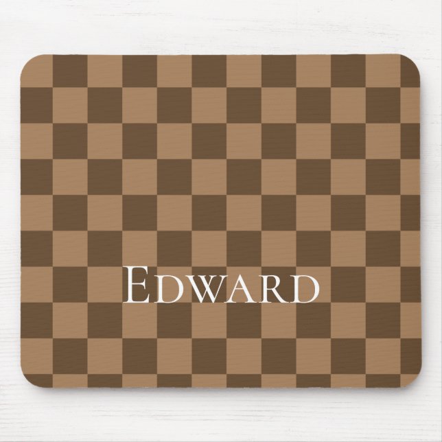Soft Chocolate Squares Mouse Pad (Front)