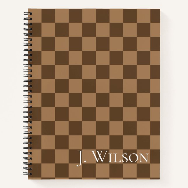 Soft Chocolate Squares Notebook (Front)