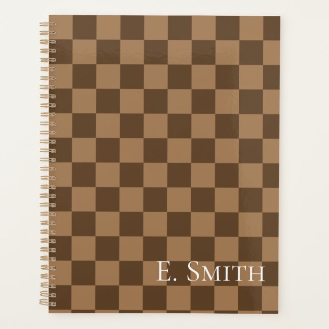 Soft Chocolate Squares Planner (Front)