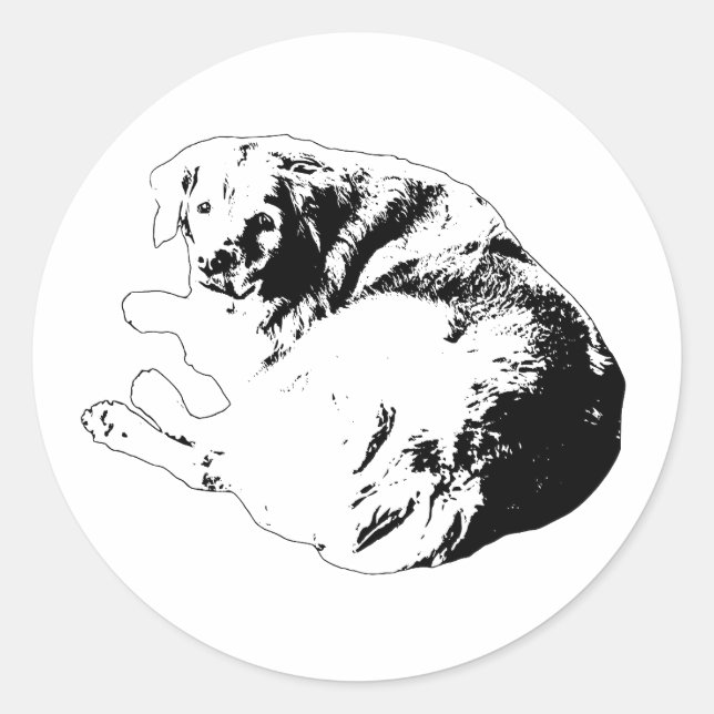 Soft Circle, Kind Reminder Classic Round Sticker (Front)