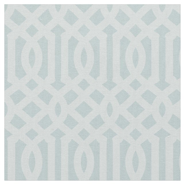 Soft Cloud Blue Trellis Fabric (Close Up)